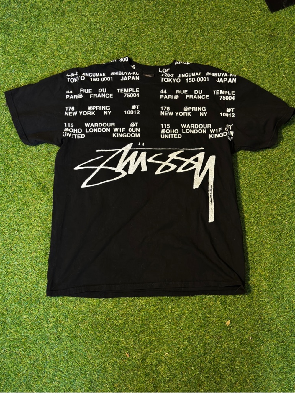 Stussy locations Pigment Dyed T shirt